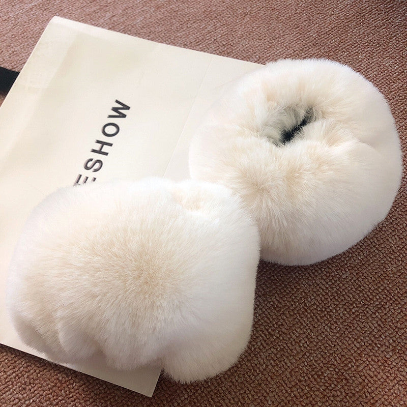 Dames Glaçage en peluche protège-oreilles Chic und Stil