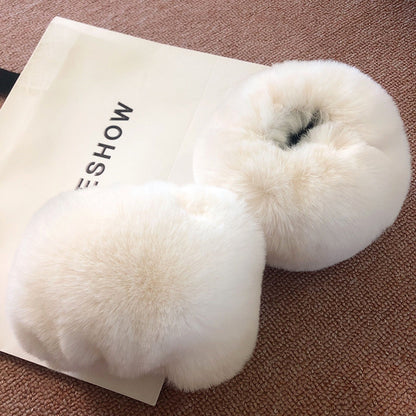 Dames Glaçage en peluche protège-oreilles Chic und Stil