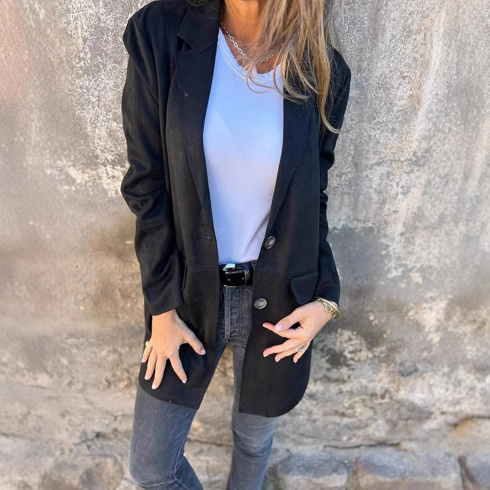 Dames élégant blazer oversize Chic und Stil
