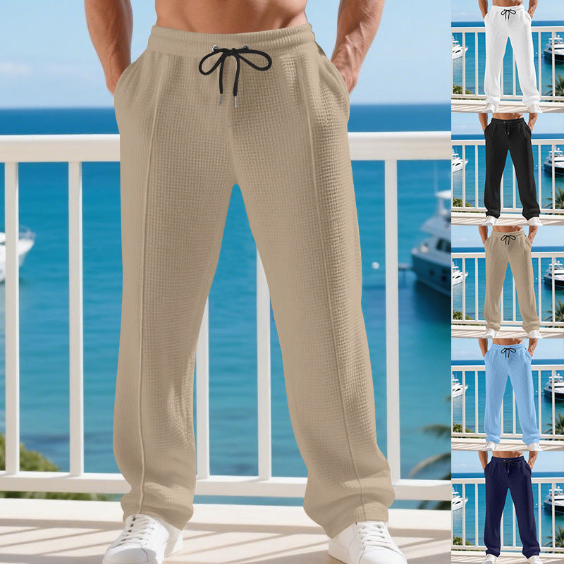 Men's casual training pants with elastic waistband and breathable properties Chic and style