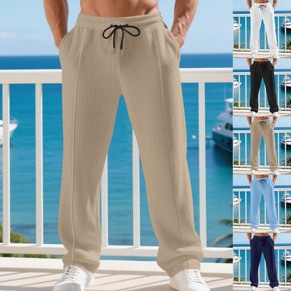 Men's casual training pants with elastic waistband and breathable properties Chic and style