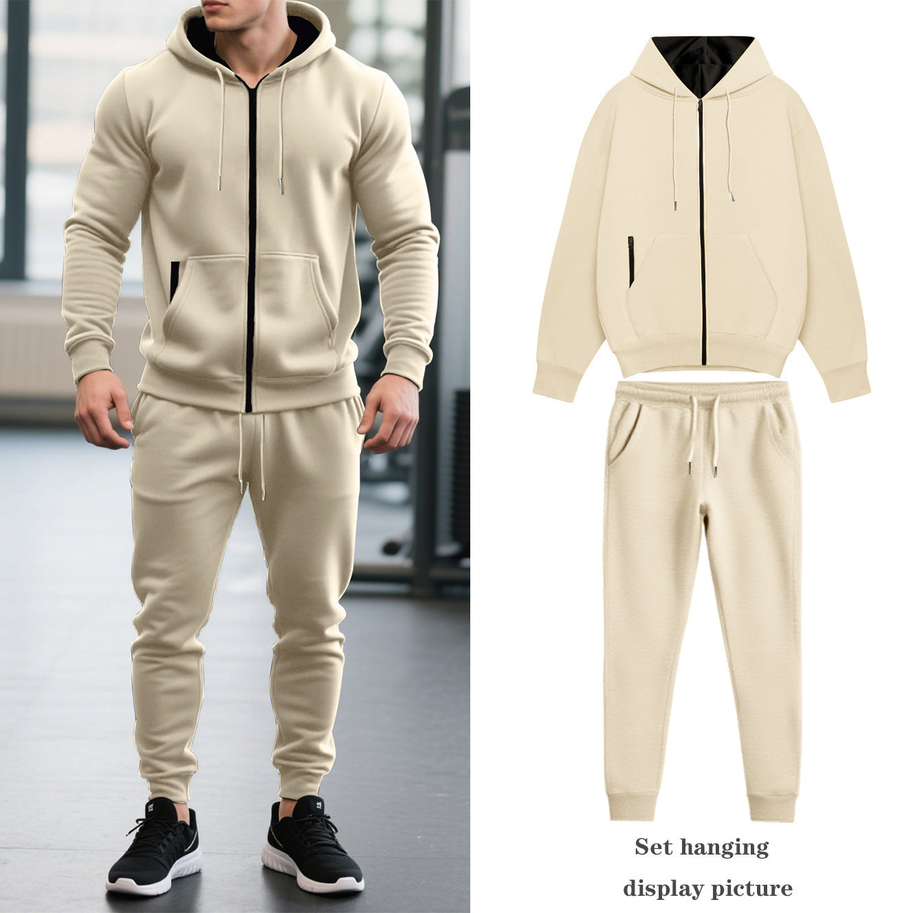 Costume de sport pour hommes avec capuche et poches pratiques Chic und Stil