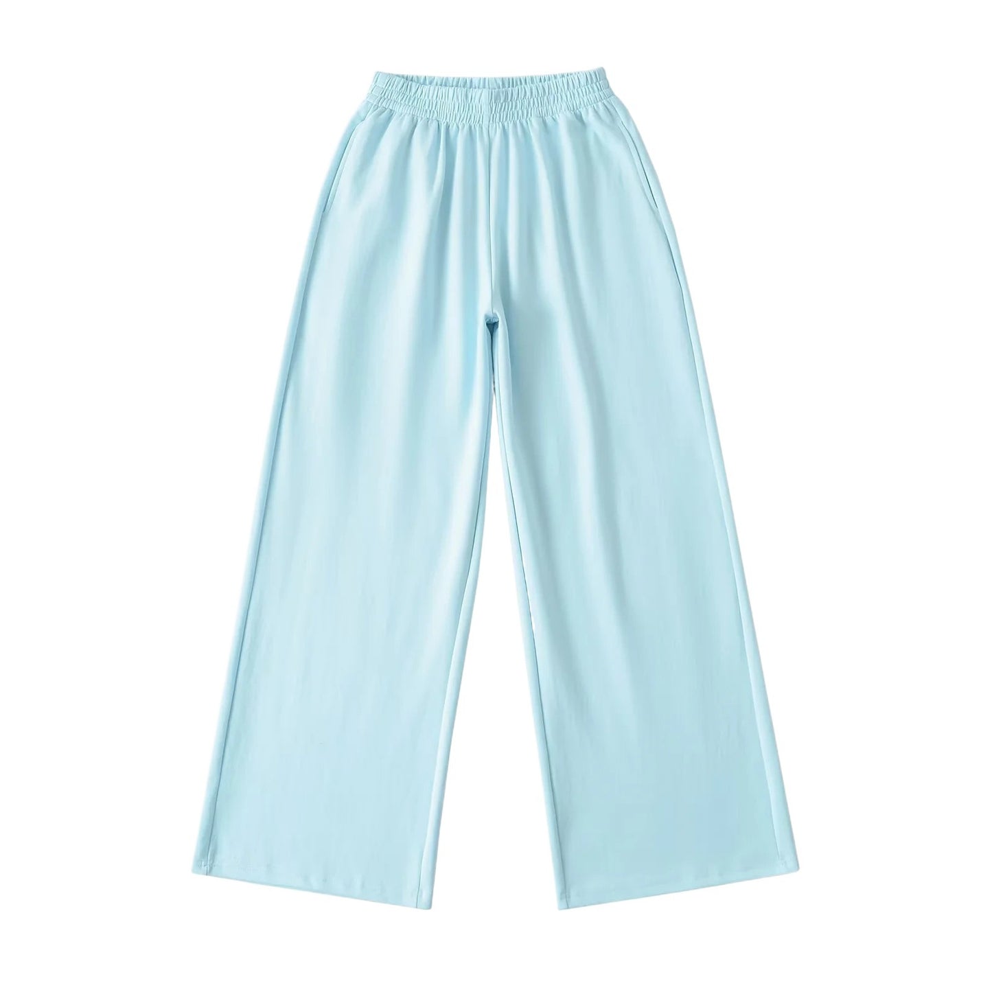 Wide jersey pants for women with elastic waist Chic und Stil