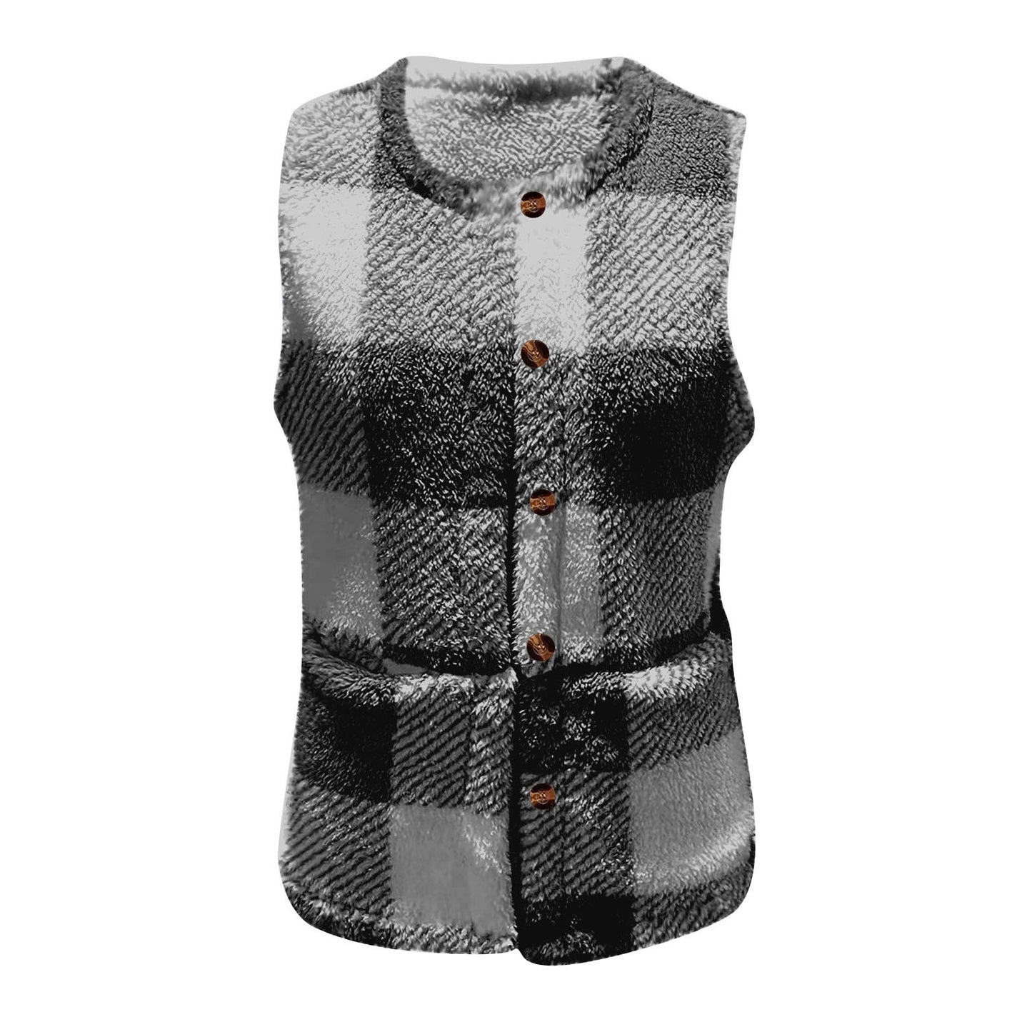 Dames Gilet en Tartan Douillet Chic und Stil