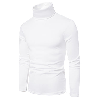 Pull à col roulé pour hommes en mélange de coton de haute qualité avec coupe ajustée Chic und Stil