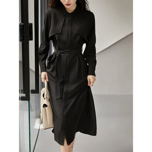 Robe midi pour femmes avec cape détachable Chic und Stil