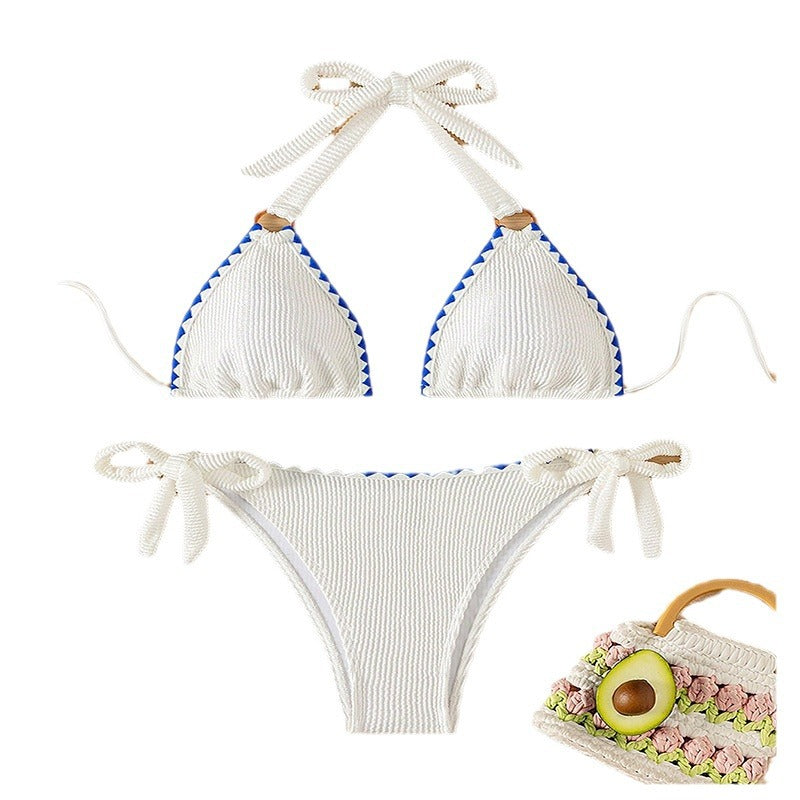 Dames bikini triangle à rayures Chic und Stil 1750922958