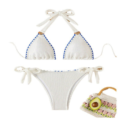Dames bikini triangle à rayures Chic und Stil 1750922958