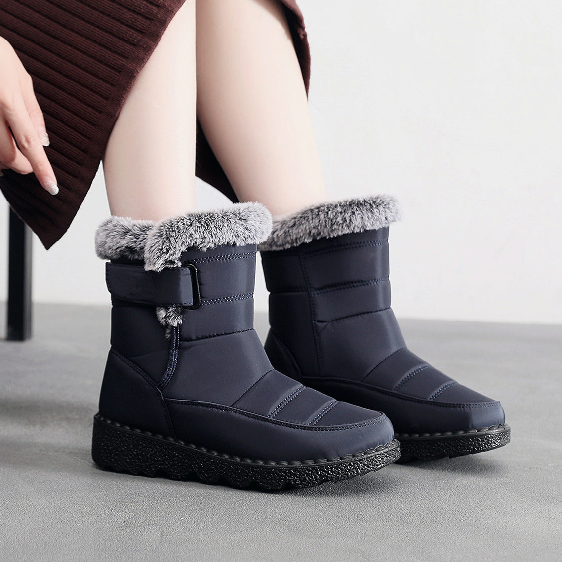 Bottes d'hiver pour femmes avec doublure chaude Chic und Stil