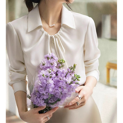 Blouse Élégante à Nœud pour Femmes Chic und Stil