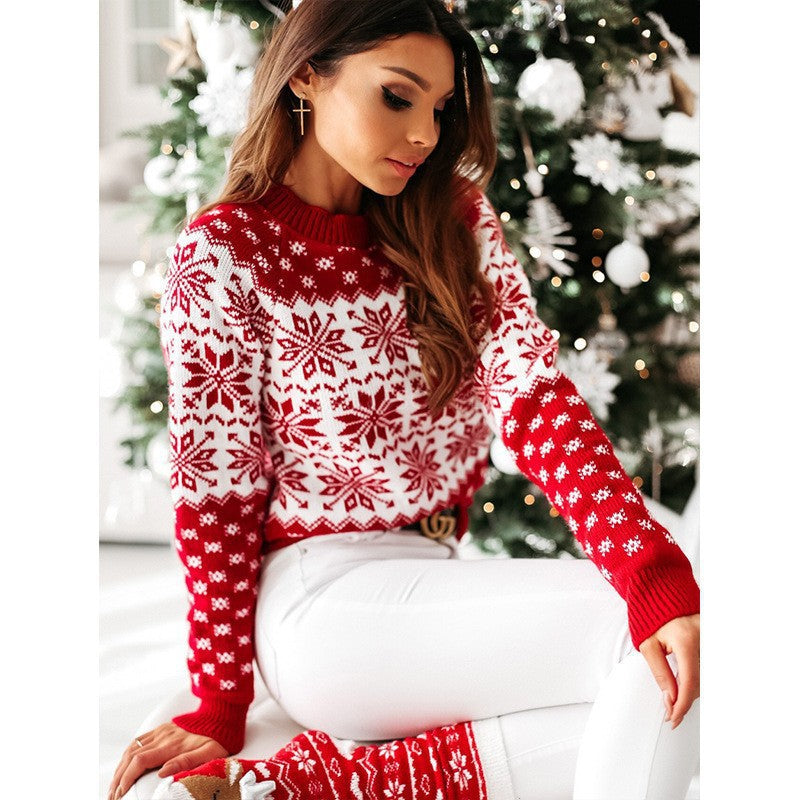 Pull d'hiver pour femmes avec motif folklorique Chic und Stil