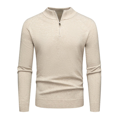 Pull mode pour hommes avec une courte fermeture éclair Chic und Stil