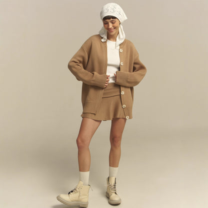 Comfortable oversized sweater set for women and casual palazzo pants Chic und Stil