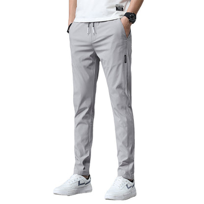 Men's sports pants with adjustable drawstring and zippered pockets on the sides Chic and Style