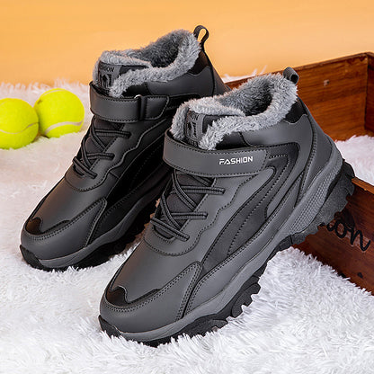 Dames Bottes d'hiver chaudes doublées avec semelle antidérapante et fermeture Velcro réglable Chic und Stil