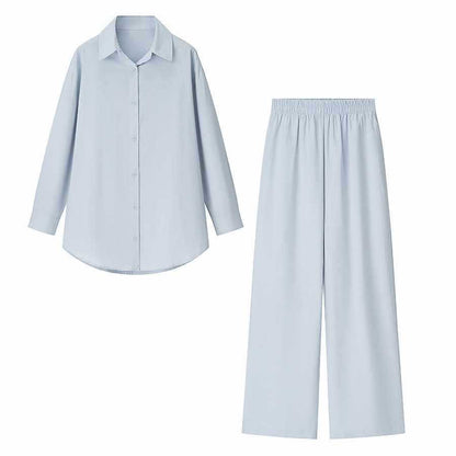 Damen weite High-Waist Stoffhose mit elastischem Bund Chic und Stil