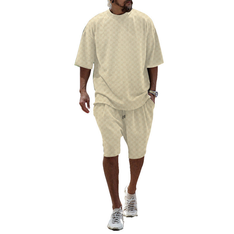 Ensemble d'été confortable pour hommes avec T-shirt oversize et shorts Chic und Stil
