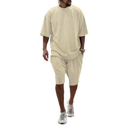 Ensemble d'été confortable pour hommes avec T-shirt oversize et shorts Chic und Stil