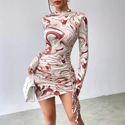 Robe Bodycon Chic et Stylée à Manches Longues pour Femmes
