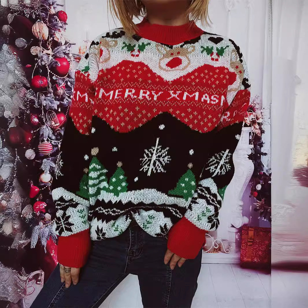 Pull femme de Noël avec design festif et coupe confortable Chic und Stil