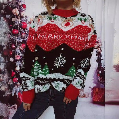 Pull femme de Noël avec design festif et coupe confortable Chic und Stil
