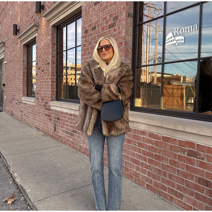 Dames fourragère en fausse fourrure Chic und Stil