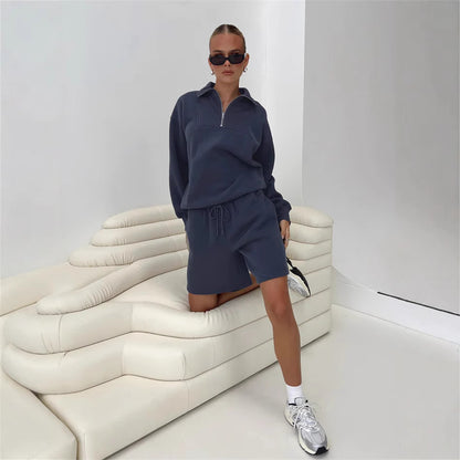 Ensemble Sweatshirt et Shorts Chauffant pour Femmes Chic und Stil