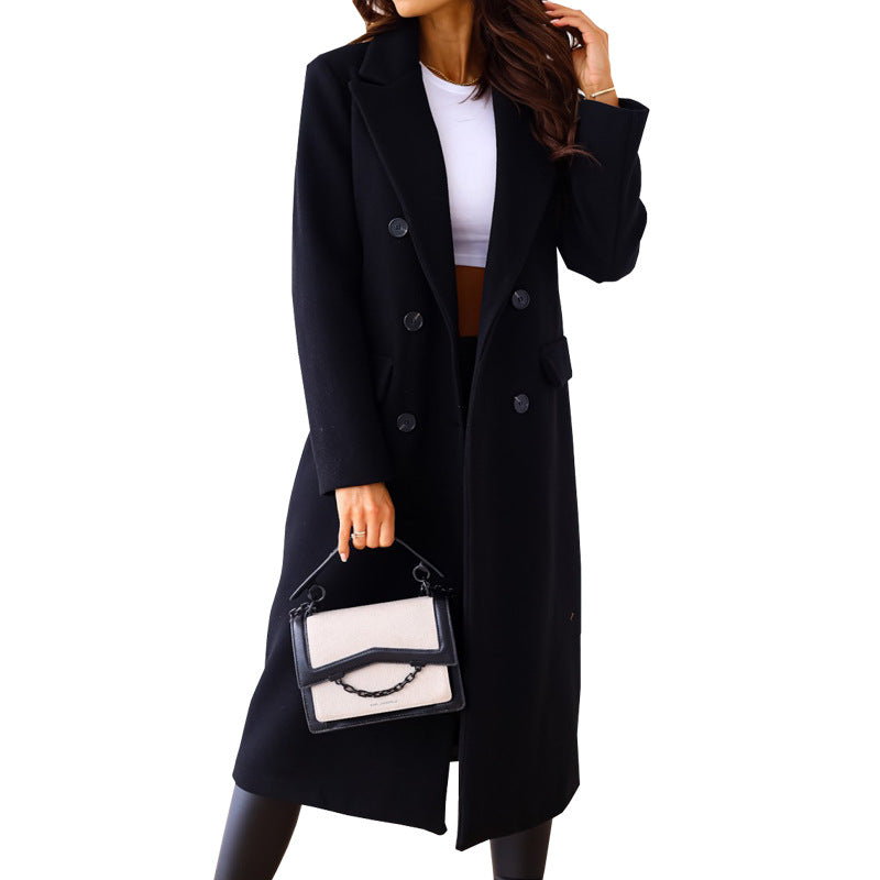 Dames élégant manteau long Chic und Stil
