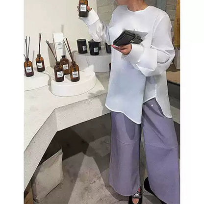 Chemisier asymétrique surdimensionné pour femmes Chic und Stil