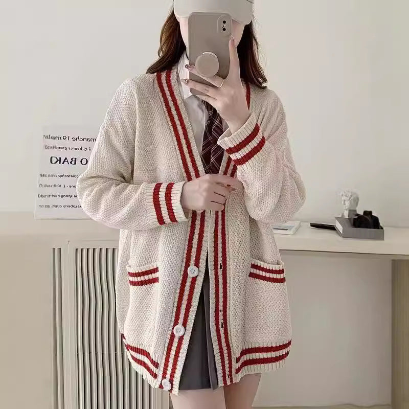 Dames cardigan en tricot décontracté Chic und Stil