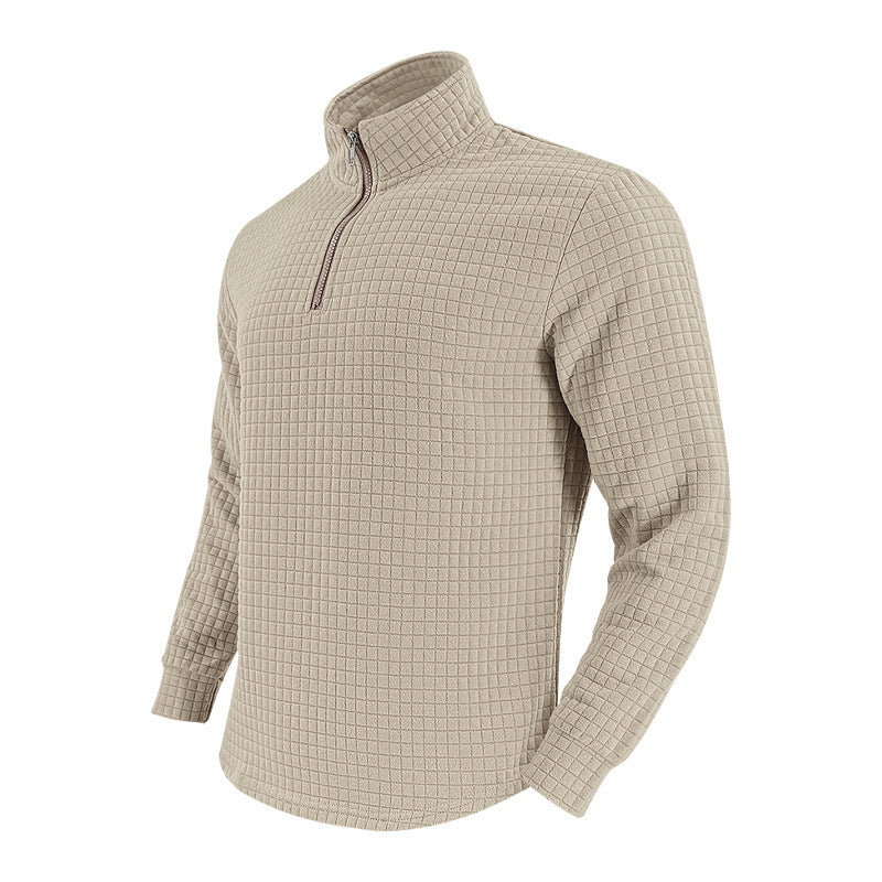 Quilted men's pullover with half-zip Chic and Style