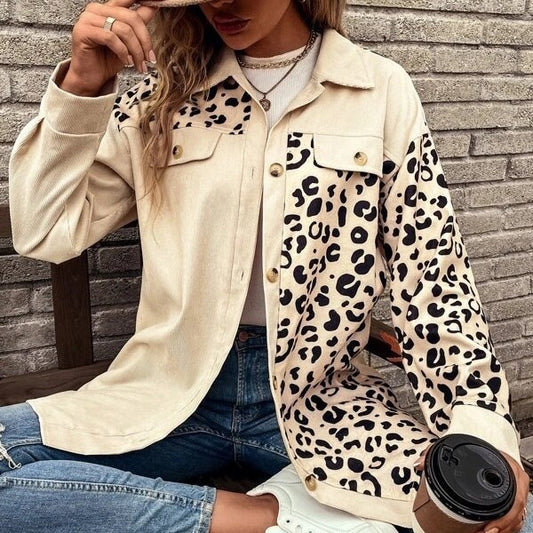 Chemise overshirt léopard pour femmes Chic und Stil