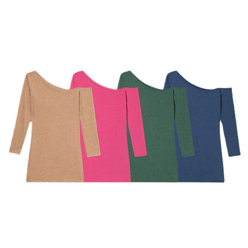 Dames haut frontal noué asymétrique Chic und Stil