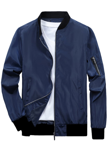 Veste bomber sportive pour hommes avec poches zippées pratiques Chic und Stil