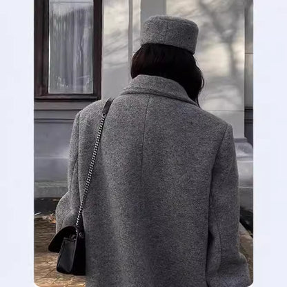 Ladies Oversized Wool Coat Chic and Style