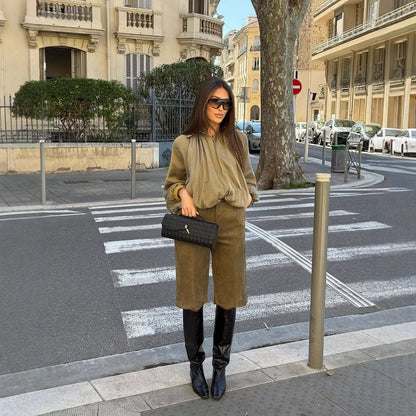 Wide culotte pants for women made of high-quality material with a chic and stylish design