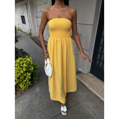 Robe maxi sans bretelles Chic und Stil