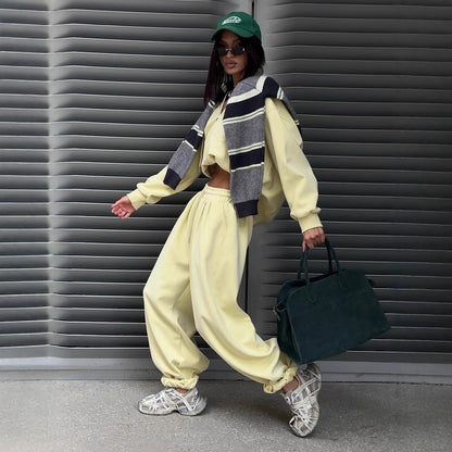 Dames confortable et décontracté ensemble de hoodie Chic und Stil