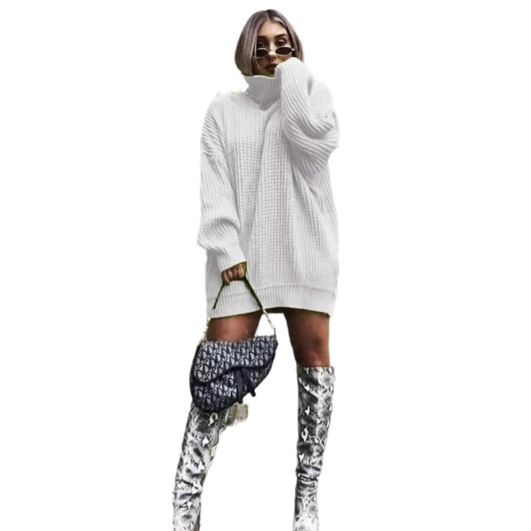 Pull en tricot oversize pour femmes avec un motif gaufré moderne Chic und Stil
