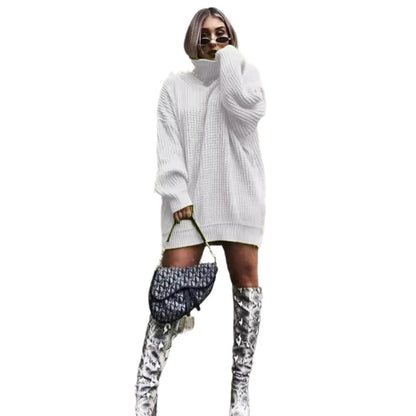 Pull en tricot oversize pour femmes avec un motif gaufré moderne Chic und Stil