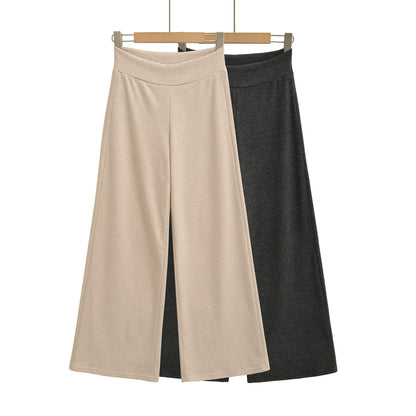 Wide jersey pants for women with high waist Chic and Style