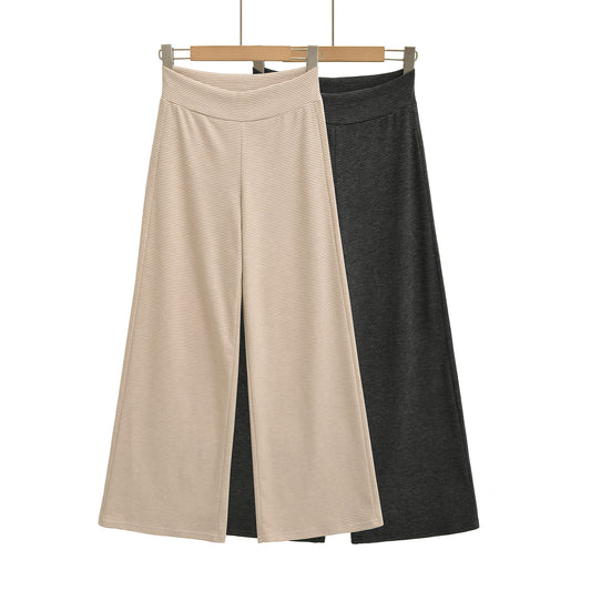 Wide jersey pants for women with high waist Chic and Style