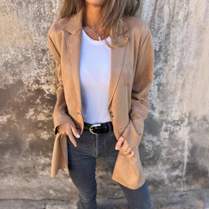 Dames élégant blazer oversize Chic und Stil