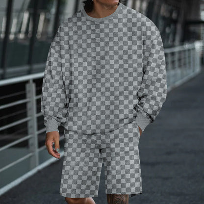Chic and Style casual sweatshirt and shorts set for men