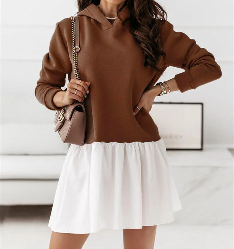 Robe en sweat décontractée pour femmes avec capuche Chic und Stil