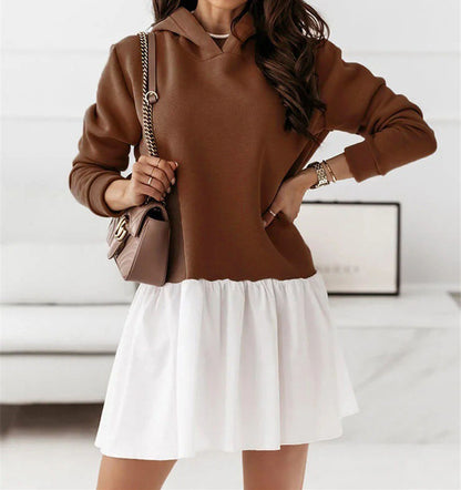 Robe en sweat décontractée pour femmes avec capuche Chic und Stil