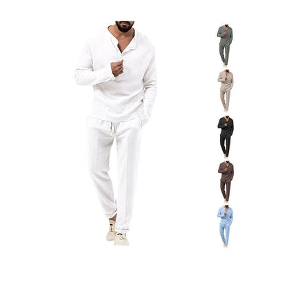 Men's loungewear set with breathable top and comfortable capri pants Chic and Style