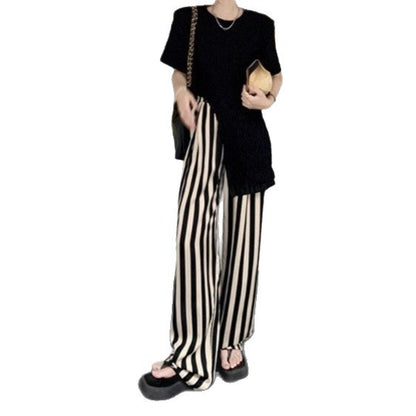 Chic and Style Loose Striped Pants for Ladies