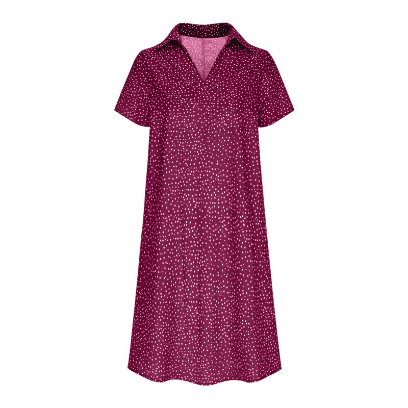 Robe chemise pour dames avec col polo et tissu léger et respirant Chic und Stil