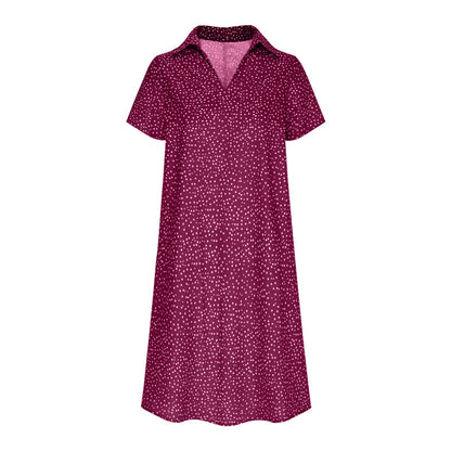Robe chemise pour dames avec col polo et tissu léger et respirant Chic und Stil